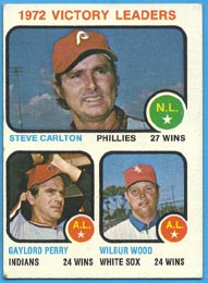 1973 Topps Baseball Cards      066      Steve Carlton/Gaylord Perry/Wilbur Wood LL